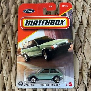 Matchbox 1983 Ford Fiesta MK2 Die-Cast Toy Car - Light Green
